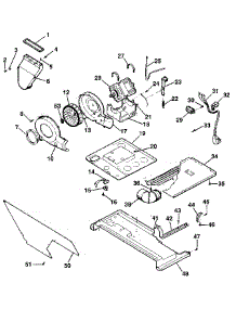 Dryer-Motor, Blower, Belt parts for Kenmore Washer Dryer Combo 417.99170800 (41799170800, 417 99170800) from AppliancePartsPros.com