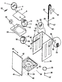 Washer-Cabinet, Top Panel, Base parts for Kenmore Washer Dryer Combo 417.99170820 (41799170820, 417 99170820) from AppliancePartsPros.com