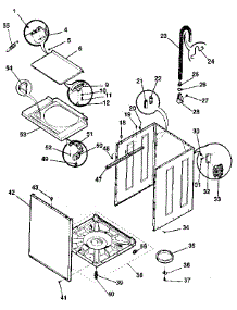 Washer-Cabinet, Top Panel, Base parts for Kenmore Washer Dryer Combo 417.99175120 (41799175120, 417 99175120) from AppliancePartsPros.com