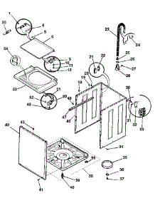Washer-Cabinet, Top Panel, Base parts for Kenmore Washer Dryer Combo 417.99175800 (41799175800, 417 99175800) from AppliancePartsPros.com