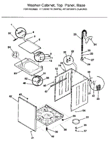 Washer- Top And Base parts for Kenmore Washer Dryer Combo 417.99180810 (41799180810, 417 99180810) from AppliancePartsPros.com