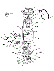 Washer-Tubs, Hoses, Motor parts for Kenmore Washer Dryer Combo 417.99190100 (41799190100, 417 99190100) from AppliancePartsPros.com