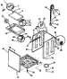 Washer-Cabinet, Top Panel, Base