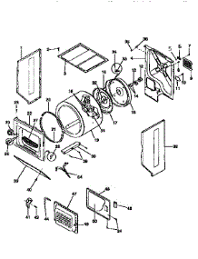 Drum parts for Kenmore Washer Dryer Combo 417.99370130 (41799370130, 417 99370130) from AppliancePartsPros.com