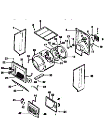 Dryer, Cabinet, Drum, Heater parts for Kenmore Washer Dryer Combo 417.99370810 (41799370810, 417 99370810) from AppliancePartsPros.com