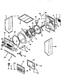 Drum parts for Kenmore Washer Dryer Combo 417.99370830 (41799370830, 417 99370830) from AppliancePartsPros.com