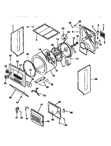 Drum parts for Kenmore Washer Dryer Combo 417.99375120 (41799375120, 417 99375120) from AppliancePartsPros.com