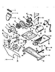 Blower And Base parts for Kenmore Washer Dryer Combo 417.99375810 (41799375810, 417 99375810) from AppliancePartsPros.com