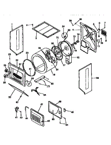 Drum parts for Kenmore Washer Dryer Combo 417.99375820 (41799375820, 417 99375820) from AppliancePartsPros.com