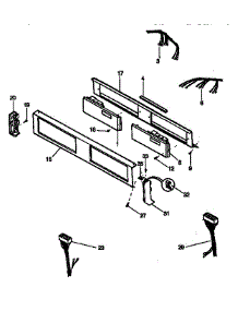 Control Panel parts for Kenmore Washer Dryer Combo 417.99390120 (41799390120, 417 99390120) from AppliancePartsPros.com