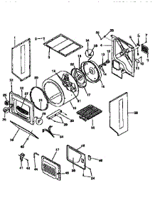 Drum parts for Kenmore Washer Dryer Combo 417.99390130 (41799390130, 417 99390130) from AppliancePartsPros.com