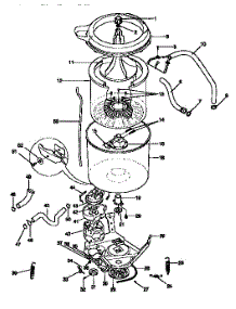 Tub, Basket, And Agitator parts for Kenmore Washer Dryer Combo 417.99390820 (41799390820, 417 99390820) from AppliancePartsPros.com