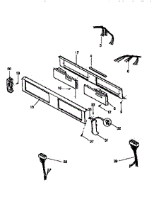 Control Panel parts for Kenmore Washer Dryer Combo 417.99390830 (41799390830, 417 99390830) from AppliancePartsPros.com