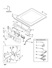 Top And Console Parts parts for Kenmore Dryer 110.87729700 (11087729700, 110 87729700) from AppliancePartsPros.com