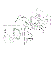 Door Parts, Optional Parts (Not Included) parts for Kenmore Dryer 110.87761800 (11087761800, 110 87761800) from AppliancePartsPros.com
