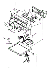 Top And Console Parts parts for Kenmore Dryer 110.87781700 (11087781700, 110 87781700) from AppliancePartsPros.com