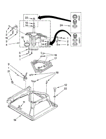 Machine Base Parts parts for Kenmore Washer Dryer Combo 110.87842700 (11087842700, 110 87842700) from AppliancePartsPros.com