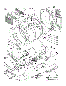 Dryer Bulkhead Parts parts for Kenmore Washer Dryer Combo 110.87842700 (11087842700, 110 87842700) from AppliancePartsPros.com