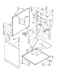 Washer Cabinet Parts parts for Kenmore Washer Dryer Combo 110.87842700 (11087842700, 110 87842700) from AppliancePartsPros.com