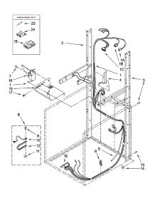 Dryer Support And Washer Harness Parts parts for Kenmore Washer Dryer Combo 110.87842700 (11087842700, 110 87842700) from AppliancePartsPros.com
