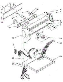 Top And Console parts for Sears Dryer 11087860800 from AppliancePartsPros.com
