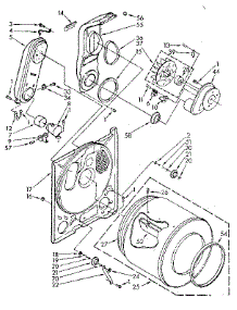 Bulkhead Parts parts for Kenmore Dryer 110.87862700 (11087862700, 110 87862700) from AppliancePartsPros.com