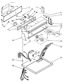 Top And Console Parts parts for Kenmore Dryer 110.87864600 (11087864600, 110 87864600) from AppliancePartsPros.com