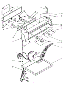 Top And Console Parts parts for Kenmore Dryer 110.87870100 (11087870100, 110 87870100) from AppliancePartsPros.com