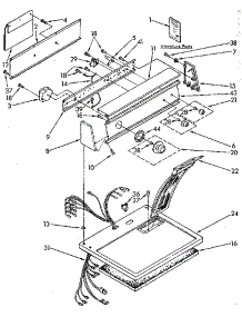 Top And Console parts for Sears Dryer 11087870900 from AppliancePartsPros.com