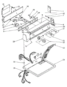 Top And Console Parts parts for Kenmore Dryer 110.87872300 (11087872300, 110 87872300) from AppliancePartsPros.com
