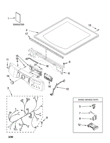 Top And Console Parts parts for Kenmore Dryer 110.87872602 (11087872602, 110 87872602) from AppliancePartsPros.com