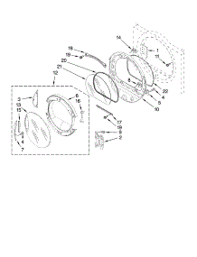 Door Parts, Optional Parts (Not Included) parts for Kenmore Dryer 110.87872602 (11087872602, 110 87872602) from AppliancePartsPros.com