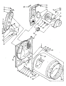 Bulkhead Parts parts for Kenmore Dryer 110.87873700 (11087873700, 110 87873700) from AppliancePartsPros.com