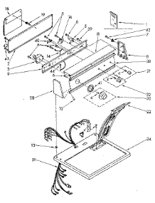 Top And Console Parts parts for Kenmore Dryer 110.87874700 (11087874700, 110 87874700) from AppliancePartsPros.com