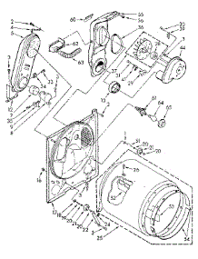 Bulkhead Parts parts for Kenmore Dryer 110.87874800 (11087874800, 110 87874800) from AppliancePartsPros.com