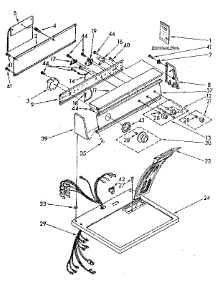 Top And Console Parts parts for Kenmore Dryer 110.87878100 (11087878100, 110 87878100) from AppliancePartsPros.com