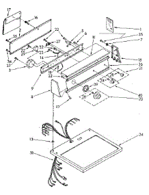 Top And Console Parts parts for Kenmore Dryer 110.87879100 (11087879100, 110 87879100) from AppliancePartsPros.com