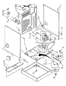 Cabinet And Motor Parts parts for Kenmore Dryer 110.87879600 (11087879600, 110 87879600) from AppliancePartsPros.com
