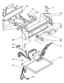 Top And Console Parts parts for Kenmore Dryer 110.87880600 (11087880600, 110 87880600) from AppliancePartsPros.com