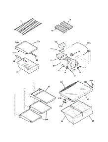 Shelves parts for Kenmore Refrigerator 253.64870402 (25364870402, 253 64870402) from AppliancePartsPros.com