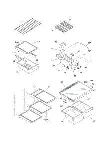Shelves parts for Kenmore Refrigerator 253.64872400 (25364872400, 253 64872400) from AppliancePartsPros.com