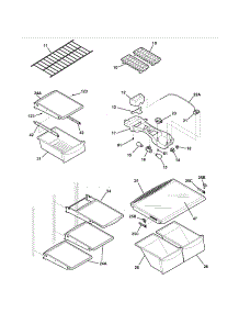 Shelves parts for Kenmore Refrigerator 253.64879403 (25364879403, 253 64879403) from AppliancePartsPros.com