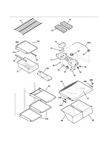 Shelves parts for Kenmore Refrigerator 253.64889403 (25364889403, 253 64889403) from AppliancePartsPros.com