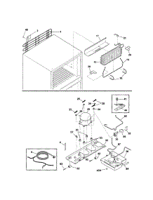 System parts for Kenmore Refrigerator 253.6580250A (2536580250A, 253 6580250A) from AppliancePartsPros.com