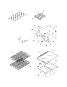Shelves parts for Kenmore Refrigerator 253.65812503 (25365812503, 253 65812503) from AppliancePartsPros.com