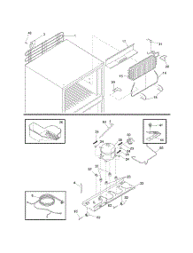 System parts for Kenmore Refrigerator 253.61714407 (25361714407, 253 61714407) from AppliancePartsPros.com