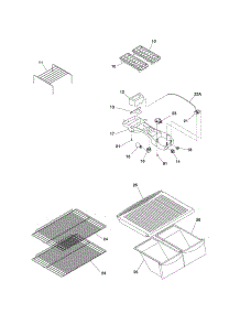 Shelves parts for Kenmore Refrigerator 253.61717404 (25361717404, 253 61717404) from AppliancePartsPros.com