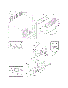 System parts for Kenmore Refrigerator 253.6171740B (2536171740B, 253 6171740B) from AppliancePartsPros.com