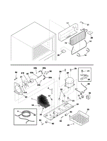 System parts for Kenmore Refrigerator 253.61792305 (25361792305, 253 61792305) from AppliancePartsPros.com