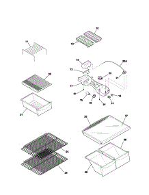 Shelves parts for Kenmore Refrigerator 253.61795305 (25361795305, 253 61795305) from AppliancePartsPros.com